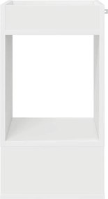 vidaXL End Table 2 pcs Λευκό 30 x 30 x 56 εκ. Επεξεργασμένο ξύλο