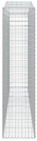 vidaXL Συρματοκιβώτια Τοξωτά 6 τεμ. 400x50x200/220 εκ. Γαλβαν. Ατσάλι