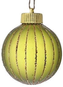 Χριστουγεννιάτικη Μπάλα Πλαστική Ανοιχτή Πράσινη 9εκ. iliadis 81714