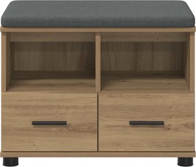 vidaXL Παγκάκι Χαλωρίου Τεχνίτικη Δρυς 60 x 38 x 46 εκ