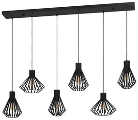 Φωτιστικό Κρεμαστό Eglo 390126 BASIDANO Μαύρο Ματ (Black Mat)