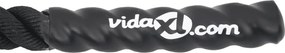 vidaXL Σχοινί Μάχης Μαύρο 9 μ. 6,8 κιλά Πολυεστέρας