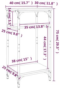 ΒΟΗΘΗΤΙΚΟ ΤΡΑΠΕΖΙ SONOMA ΔΡΥΣ 40X30X75 ΕΚ. ΕΠΕΞΕΡΓΑΣΜΕΝΟ ΞΥΛΟ 825798