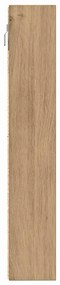 vidaXL Βιτρίνα με ράφι Επιτοίχιο Άλλο artisan δρυς 100 x 8.5 x 50 cm