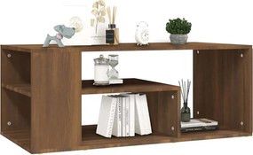 vidaXL Τραπεζάκι Σαλονιού Καφέ Δρυς100x50x40 εκ. Επεξεργασμένο Ξύλο