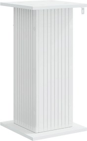 vidaXL Βάση φυτών Γυαλιστερό Λευκό 30,5 x 30 x 60,5 εκ