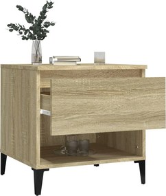 vidaXL Βοηθητικά Τραπέζια 2 τεμ. Sonoma Δρυς 50x46x50 εκ. Επεξ. Ξύλο