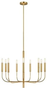 Πολυέλαιος Κρεμαστό Φωτιστικό 9xE14 Brianna Elstead Lighting-FE-BRIANNA9-BB-Ορείχαλκος FE-BRIANNA9-BB