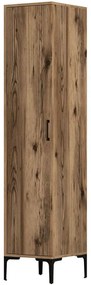Ντουλάπα Μονόφυλλη Kumsal 845HCT5412 40x47,5x201,4cm Walnut Μονόφυλλη