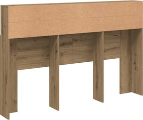 vidaXL Ντουλάπι κεφαλάρι Artisan Oak Κατασκευασμένο ξύλο