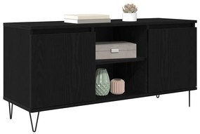 vidaXL Ντουλάπι TV Μαύρη Οξυά 104 x 35 x 50 εκ. Επεξεργασμένο ξύλο