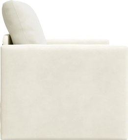 vidaXL Κρεβάτι καναπές 60cm Κρεμ Βελούδο