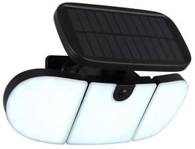 Ηλιακός Προβολέας LED 10W Μαύρο IP44 Ανιχνευτής Κίνησης 36498 Globo Lighting-36498-Μαύρο 36498