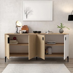 Κονσόλα Δρυς / Λευκό GRISA 180x44x18
