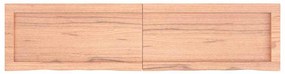 vidaXL Ράφι Τοίχου Ανοιχτό Καφέ 120x30x(2-6)εκ. Επεξ. Μασίφ Ξύλο Δρυός