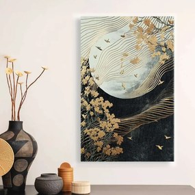 Πίνακας σε καμβά "Golden Moon" Megapap ψηφιακής εκτύπωσης 70x100x3εκ.