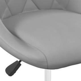 vidaXL Καρέκλες Τραπεζαρίας Περιστρεφόμενες 4 τεμ. Γκρι Βελούδινες