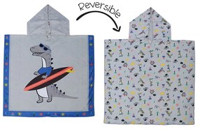 FlapJackKids Πόντσο Διπλής Όψης 61x61cm UPF50+ Dino FJKCU567