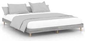 vidaXL Πλαίσιο Κρεβατιού Γκρι Sonoma 120x200 εκ. Επεξεργασμένο Ξύλο