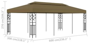 ΚΙΟΣΚΙ TAUPE 6 X 3 Μ. 180 ΓΡ/Μ² 312245