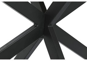 Τραπεζαρία DKD Home Decor Μαύρο Φυσικό Μέταλλο Ξύλο από Μάνγκο 200 x 100 x 76 cm