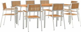 vidaXL Σετ Εξωτερικής Τραπέζης 9 pcs
