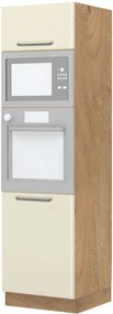 Επιδαπέδιο ντουλάπι φούρνου ψηλό Modena K21-60-RM-Καρυδί - Μπεζ
