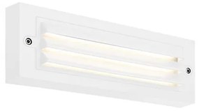 ΦΩΤΙΣΤΙΚΟ ΤΟΙΧΟΥ ΜΕ ΓΡΙΛΙΕΣ LED 6W 255X42X90 3CCT IP65 ΛΕΥΚΟ "SENARIO" ARTE ILLUMINA Eurolamp 145-52108