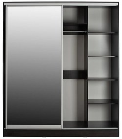 Ντουλάπα Συρόμενη ADLER Δίφυλλη με Καθρέπτη Wenge 160x60x210Υεκ. 160x60x210 εκ.