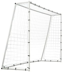 VEVOR Soccer Rebound Trainer, 8x6FT Iron Soccer Training Equipment, Sports Football Rebounder Wall with Double-Sided Rebounding Net &amp; Goal, Perfect for Backyard Practicing, Solo Training, Passing