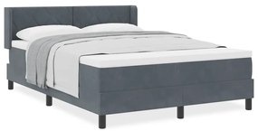 vidaXL Κρεβάτι με Ελατήρια και Στρώμα Μαύρο 100x200 εκ. Βελούδο