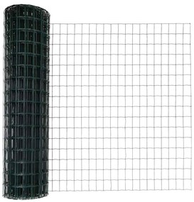 vidaXL Φράχτης με Στήλες. Πράσινο 1.2 x 10 m Ατσάλι