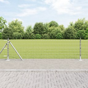 vidaXL Euro Fence με 13 Φλαγγέτες Πόστ 0.4x50 μ Γαλβανισμένος Χάλυβας