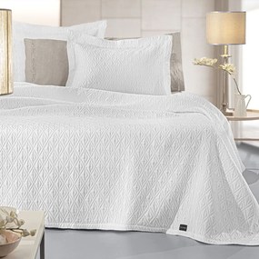 Κουβέρτα Oasis White Guy Laroche Υπέρδιπλo 245x260cm Cotton-Polyester