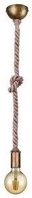 Φωτιστικό Οροφής Rope 310100104 Old Brass Trio Lighting Rope, Glass