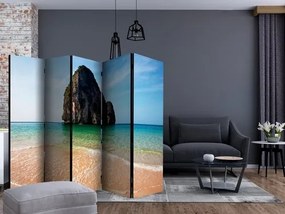 Διαχωριστικό με 5 τμήματα - Rock formation by shoreline, Andaman Sea, Thailand II [Room Dividers]