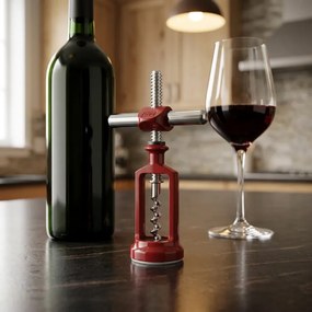 ΑΝΟΙΧΤΉΡΙΑ ΧΕΙΡΌΣ CELLAR TYPE CORKSCREW BOJ LUX CHERRY RED 011000104