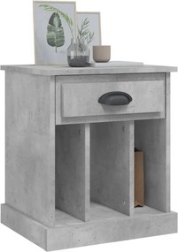 vidaXL Κομοδίνα Γκρι Σκυροδέματος 43x36x50 εκ.