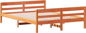 vidaXL Σκελετός Κρεβ. Χωρίς Στρώμα Καφέ Κεριού 120x200 εκ Μασίφ Πεύκο
