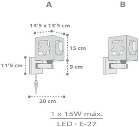 Απλίκα τοίχου Ango Estrella-Gkri