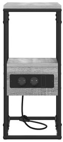 vidaXL Κομοδίνο Γκρι sonoma 41.5 x 26 x 60.5 εκ Επεξεργασμένο ξύλο