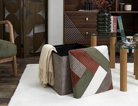 ΣΚΑΜΠΌ &amp; ΠΟΥΦ PATCHWORK FOLDING POUFFE BOX COTELE SCOTT HD0550