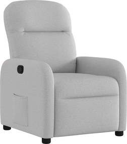 vidaXL Ανακλινόμενη καρέκλα Γκρι σύννεφο Ύφασμα