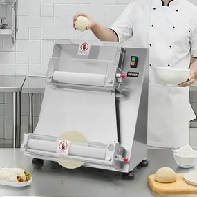 VEVOR 16 Inch Pizza Dough Roller Sheeter Semi-automatic Commercial Dough Press