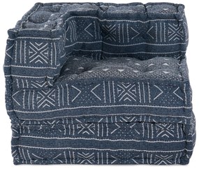 vidaXL Μοδι-γκα κουβερτούρα Indigo 70x70x54 Μάλλινο