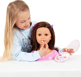 Προτομή Reig Charlene Super Model Χτένισμα και μακιγιάζ Μελαχρινή περούκα