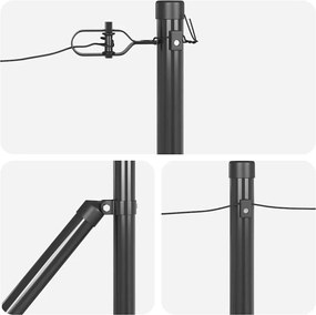 vidaXL Στύλος Περιφράξεων 26 pcs Γκρι 3,2 x 3,2 x 145 εκ