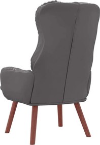vidaXL Πολυθρόνα Γκρι 69 x 74 x 93 εκ. Δερματίνη