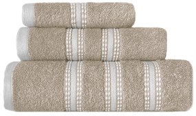 Πετσέτες Μπάνιου (Σετ 3τμχ) Nef-Nef Homeware Promise Beige 480gsm