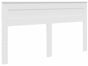 vidaXL Κρεβάτι Αποθήκης Λευκό 200 x 200 cm Επεξεργασμένο ξύλο